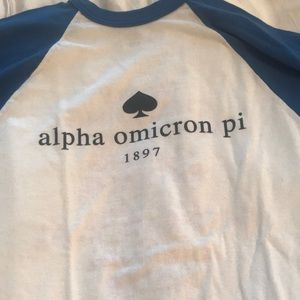ALPHA OMICRON PI Baseball Tee